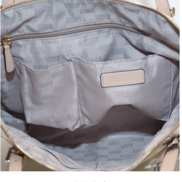 Michael Kors signature gold patent tote, EUC - Picture 2 of 6